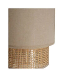 Le Monde du Mobilier Boutique -Le Monde du Mobilier Boutique applique incurvee rotin et tissu beige ostaria 1
