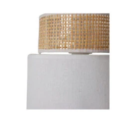 Applique Incurvée Rotin Et Tissu Blanc Ostaria 6 Applique Incurvée Rotin Et Tissu Blanc Ostaria -Le Monde du Mobilier Boutique applique incurvee rotin et tissu blanc ostaria 1 2