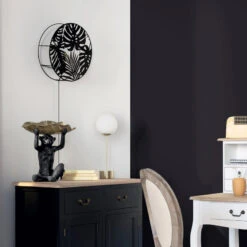 Le Monde du Mobilier Boutique -Le Monde du Mobilier Boutique applique metal noir feuilles olas atmosphera 1