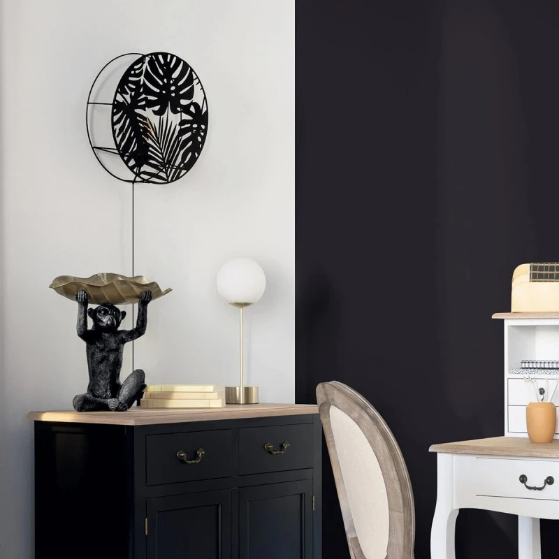 Applique Métal Noir Feuilles Olas Atmosphera 2 Applique Métal Noir Feuilles Olas Atmosphera – Image 2