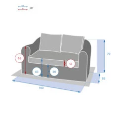 Canapé 2 Places Moorea Savana Hespéride -Le Monde du Mobilier Boutique canape 2 places moorea savana hesperide 2