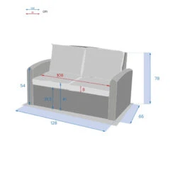Canapé 2 Places Polynésia Naturae Hespéride 5 Canapé 2 Places Polynésia Naturae Hespéride -Le Monde du Mobilier Boutique canape 2 places polynesia naturae hesperide 2