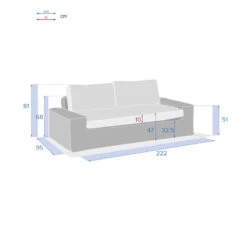 Canapé De Salon De Jardin Savinia Coloris Tahini Hespéride -Le Monde du Mobilier Boutique canape de salon de jardin savinia coloris tahini hesperide 3