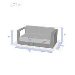 Canapé Extérieur 2 Places Allure Hespéride -Le Monde du Mobilier Boutique canape exterieur 2 places allure hesperide 2