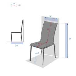 Chaise Empilable Axant Wengé Et Praline Hespéride -Le Monde du Mobilier Boutique chaise empilable axant wenge et praline hesperide 1 2