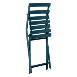 Chaise Métal Pliante Greensboro Bleu Pétrole Hespéride -Le Monde du Mobilier Boutique chaise metal pliante greensboro bleu petrole hesperide 2