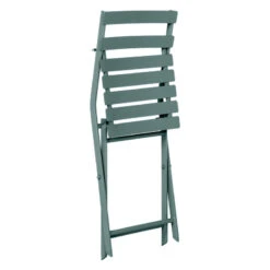 Chaise Métal Pliante Greensboro Vert Jade Hespéride -Le Monde du Mobilier Boutique chaise metal pliante greensboro vert jade hesperide 1 2