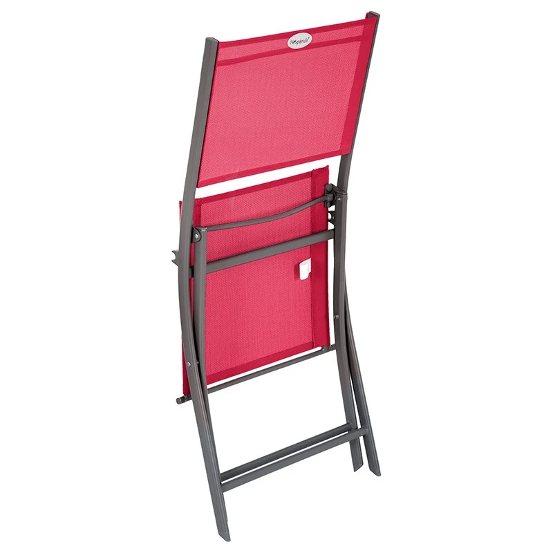 Chaise Pliante Modula Grenade/graphite Hespéride 2 Chaise Pliante Modula Grenade/graphite Hespéride – Image 2