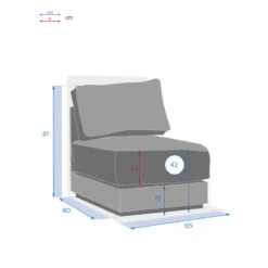 Chauffeuse 1 Place Pour Salon Allure Graphite Hespéride 7 Chauffeuse 1 Place Pour Salon Allure Graphite Hespéride -Le Monde du Mobilier Boutique chauffeuse 1 place pour salon allure graphite hesperide 1 3