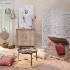 Coffre Chambre Shirel En Bois Blanchi Atmosphera -Le Monde du Mobilier Boutique coffre chambre shirel en bois blanchi atmosphera 3