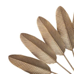 Déco Murale Métal 112x74 Feuilles Dorées Atmosphera -Le Monde du Mobilier Boutique deco murale metal 112x74 feuilles dorees atmosphera 2