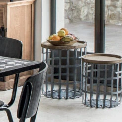 Ensemble De 2 Tables à Café Métal Facto Atmosphera 11 Ensemble De 2 Tables à Café Métal Facto Atmosphera -Le Monde du Mobilier Boutique ensemble de 2 tables a cafe metal facto atmosphera 5