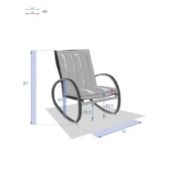 Fauteuil à Bascule Nevada Noir Graphite Hespéride -Le Monde du Mobilier Boutique fauteuil a bascule nevada noir graphite hesperide 4