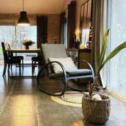 Fauteuil à Bascule Nevada Noir Graphite Hespéride -Le Monde du Mobilier Boutique fauteuil a bascule nevada noir graphite hesperide 5