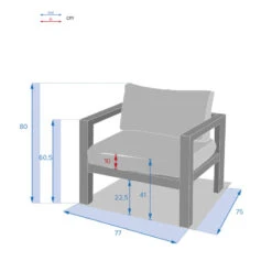 Fauteuil De Jardin Jauca Noisette / Gris Boisé Hespéride 5 Fauteuil De Jardin Jauca Noisette / Gris Boisé Hespéride -Le Monde du Mobilier Boutique fauteuil de jardin jauca noisette gris boise hesperide 2