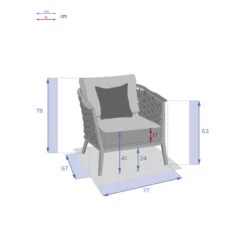 Fauteuil De Salon Extérieur 1 Place Embruns Hespéride 9 Fauteuil De Salon Extérieur 1 Place Embruns Hespéride -Le Monde du Mobilier Boutique fauteuil de salon exterieur 1 place embruns hesperide 3