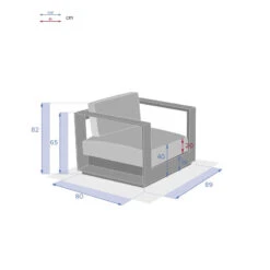 Fauteuil Extérieur 1 Place Allure Hespéride -Le Monde du Mobilier Boutique fauteuil exterieur 1 place allure hesperide 2