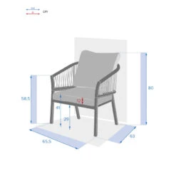 Fauteuil Extérieur 1 Place Oriengo Anthracite Hespéride 8 Fauteuil Extérieur 1 Place Oriengo Anthracite Hespéride -Le Monde du Mobilier Boutique fauteuil exterieur 1 place oriengo anthracite hesperide 3