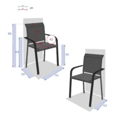 Fauteuil Extérieur Essentia Anthracite/graphite Hespéride -Le Monde du Mobilier Boutique fauteuil exterieur essentia anthracite graphite hesperide 4