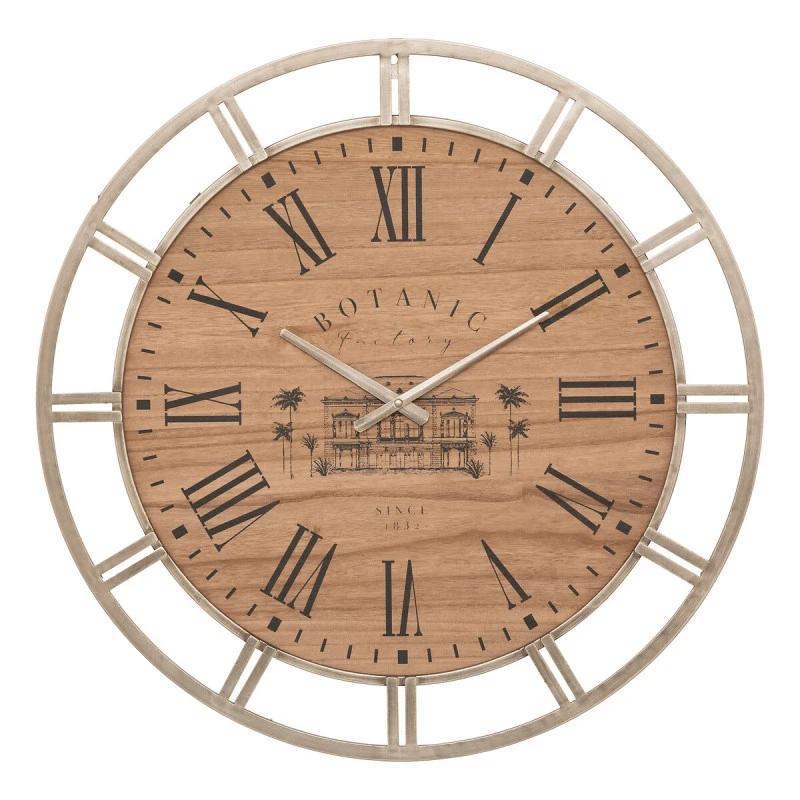 Horloge 70 Cm Métal Et Bois Bota Atmosphera 1 Horloge 70 Cm Métal Et Bois Bota Atmosphera