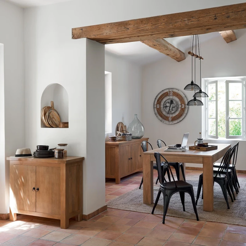 Horloge D90 Rouages Métal Et Sapin Lana Atmosphera 4 Horloge D90 Rouages Métal Et Sapin Lana Atmosphera – Image 4