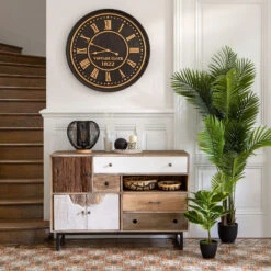 Horloge En Bois D77 Aedan Atmosphera -Le Monde du Mobilier Boutique horloge en bois d77 aedan atmosphera 2