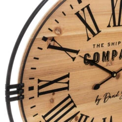 Horloge Métal Et Bois D58 Colonial Atmosphera -Le Monde du Mobilier Boutique horloge metal et bois d58 colonial atmosphera 2