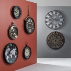 Horloge Monde Métal D57 Atmosphera -Le Monde du Mobilier Boutique horloge monde metal d57 atmosphera 2