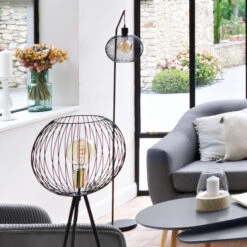 Lampadaire Suspendu Emie Noir Atmosphera -Le Monde du Mobilier Boutique lampadaire suspendu emie noir atmosphera 2