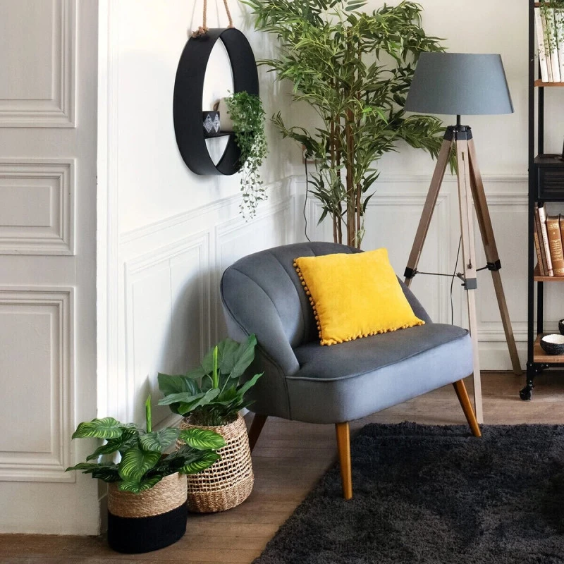 Lampadaire Trépied Runo Gris Atmosphera H 145 Cm 2 Lampadaire Trépied Runo Gris Atmosphera H 145 Cm – Image 2