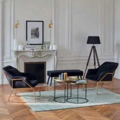 Lampadaire Trépied Runo Noir Atmosphera H 145 Cm -Le Monde du Mobilier Boutique lampadaire trepied runo noir atmosphera h 145 cm 4