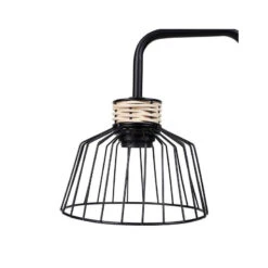 Lampe à Poser Filaire Métal Et Rotin Lady Ostaria -Le Monde du Mobilier Boutique lampe a poser filaire metal et rotin lady ostaria 2
