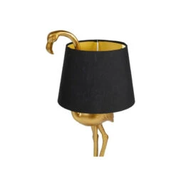 Lampe En Résine Dorée Domingo Flamant Rose Ostaria -Le Monde du Mobilier Boutique lampe en resine doree domingo flamant rose ostaria 2