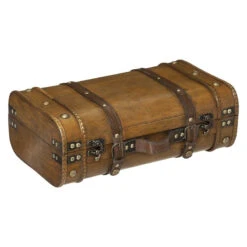 Lot De 2 Malles En Bois Atmosphera -Le Monde du Mobilier Boutique lot de 2 malles en bois atmosphera 2