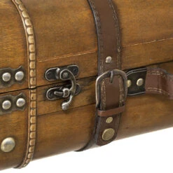 Lot De 2 Malles En Bois Atmosphera -Le Monde du Mobilier Boutique lot de 2 malles en bois atmosphera 3