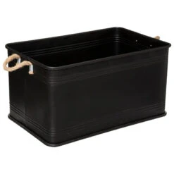 Lot De 3 Malles Métal Noir Plateau Bois Atmosphera 10 Lot De 3 Malles Métal Noir Plateau Bois Atmosphera -Le Monde du Mobilier Boutique lot de 3 malles metal noir plateau bois atmosphera 4