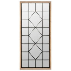 Miroir Bois Et Métal 71x165 Atmosphera