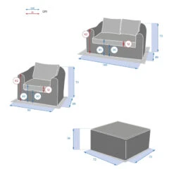 Salon 4 Places Moorea Savana Hespéride 11 Salon 4 Places Moorea Savana Hespéride -Le Monde du Mobilier Boutique salon 4 places moorea savana hesperide 3
