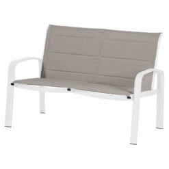 Salon De Jardin 4 Places Elyn Noisette / Blanc Hespéride -Le Monde du Mobilier Boutique salon de jardin 4 places elyn noisette blanc hesperide 1 2