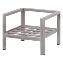 Salon De Jardin 5 Places Jauca Noisette / Gris Boisé Hespéride -Le Monde du Mobilier Boutique salon de jardin 5 places jauca noisette gris boise hesperide 1 7