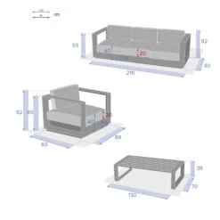 Salon De Jardin Allure Graphite 5p Hespéride 13 Salon De Jardin Allure Graphite 5p Hespéride -Le Monde du Mobilier Boutique salon de jardin allure graphite 5p hesperide 3