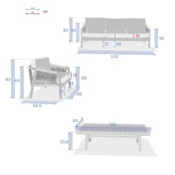 Salon De Jardin En Bois 5p Papouasie Hespéride -Le Monde du Mobilier Boutique salon de jardin en bois 5p papouasie hesperide 3