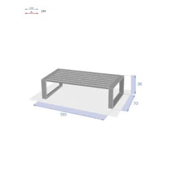 Table Basse Extérieure Allure Blanc Hespéride 5 Table Basse Extérieure Allure Blanc Hespéride -Le Monde du Mobilier Boutique table basse exterieure allure blanc hesperide 2