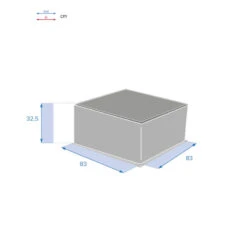 Table Basse Extérieure Carrée Savinia Coloris Tahini Hespéride -Le Monde du Mobilier Boutique table basse exterieure carree savinia coloris tahini hesperide 3