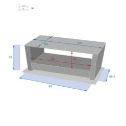 Table Basse Extérieure Polynésia Naturae Hespéride -Le Monde du Mobilier Boutique table basse exterieure polynesia naturae hesperide 2