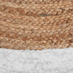 Tapis En Jute Bord Blanc D120 Atmosphera -Le Monde du Mobilier Boutique tapis en jute bord blanc d120 atmosphera 2