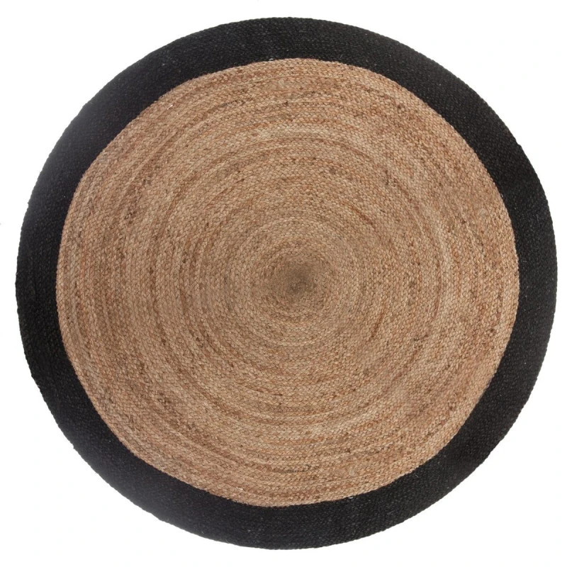 Tapis En Jute Bord Noir D120 Atmosphera 1 Tapis En Jute Bord Noir D120 Atmosphera