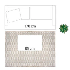 Tapis En Jute Et Coton 120x170cm Atmosphera -Le Monde du Mobilier Boutique tapis en jute et coton 120x170cm atmosphera 4