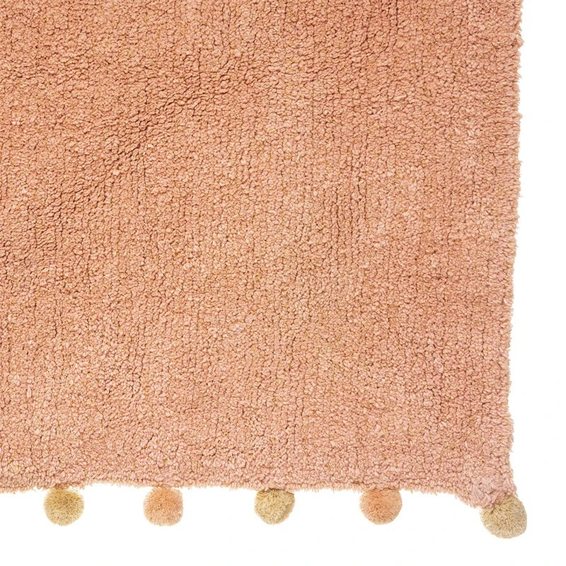 Tapis Enfant 100x150 Rose à Pompons Atmosphera 2 Tapis Enfant 100x150 Rose à Pompons Atmosphera – Image 2