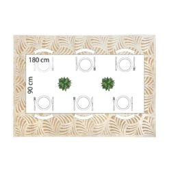 Tapis Rectangulaire Relief Feuille 160x230 Atmosphera -Le Monde du Mobilier Boutique tapis rectangulaire relief feuille 160x230 atmosphera 1 3